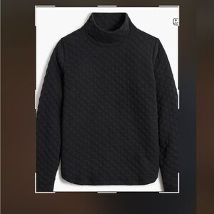 J.Crew Black Quilted Top